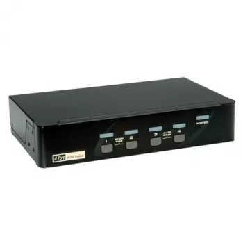 KVM Switch ROLINE 1 Benutzer 4 PCs DisplayPort mit USB-Hub