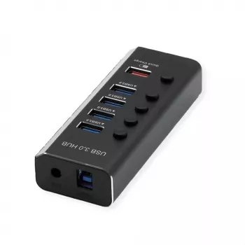 ROLINE USB Hub 3.2 Gen 1 14.02.5058 Schwarz 5120 Mbit/s
