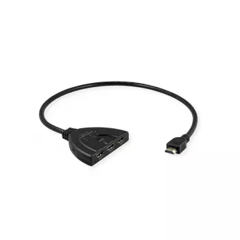 VALUE HDMI-Umschalter 14.99.3567, HDMI, 4K (3840x2160) 60 Hz, 3 Eingänge, Schwarz