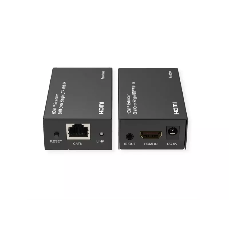 AV-Extender (Sender & Empfänger) VALUE 14.99.3569 — Cat6, bis zu 1920×1200, 5V/1A