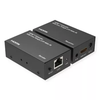 AV-Extender (Sender & Empfänger) VALUE 14.99.3569 — Cat6, bis zu 1920×1200, 5V/1A