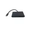 USB-C Schnittstellen-Hub VALUE 14.99.5041 — USB 3.2 Gen 1 Typ-C/Typ-A, 1000 Mbit/s, Aluminium, Schwarz, 76×46×12,2 mm