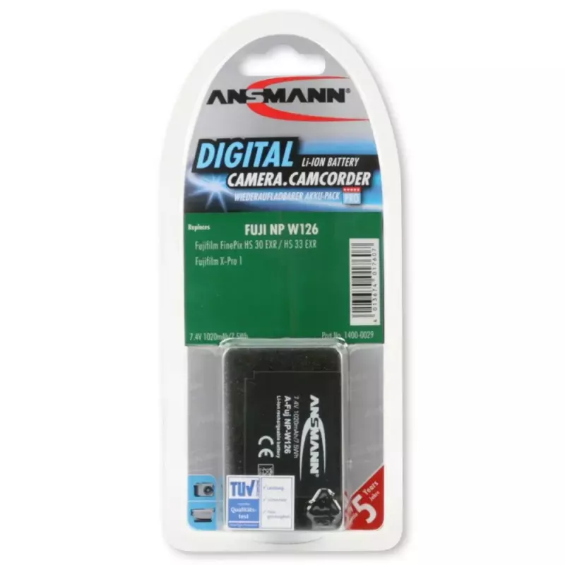 Batterie Ansmann A-FUJ NP-W 126 Lithium-Ion 1020 mAh