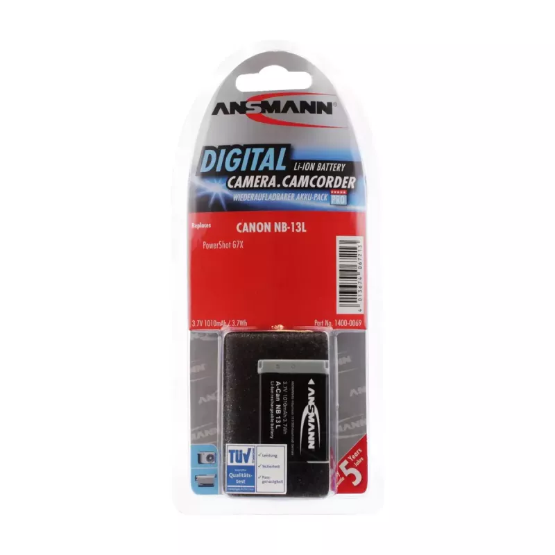 Kamera-Akku Ansmann 1400-0069 Lithium-Ion 1010 mAh