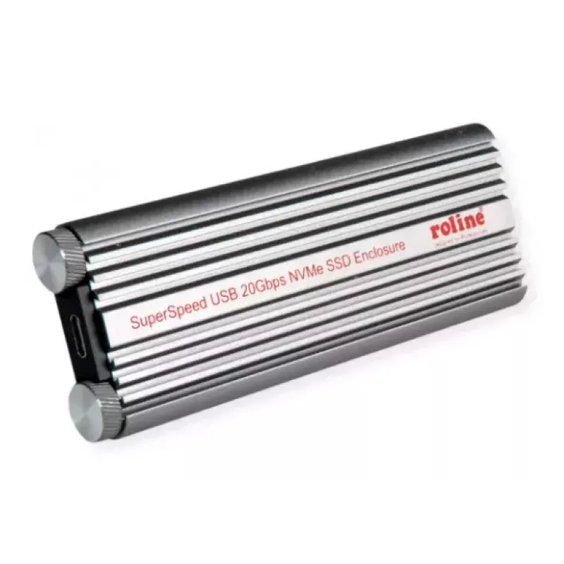 SSD-Gehäuse ROLINE 16.01.4147 M.2 Aluminium Schwarz 20 Gbit/s