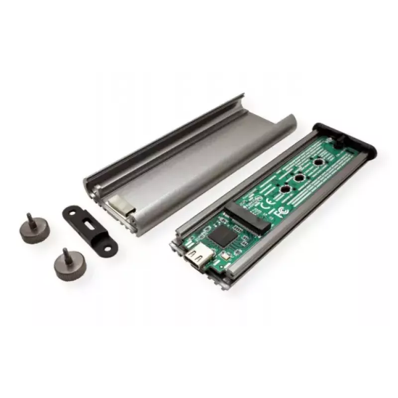 SSD-Gehäuse ROLINE 16.01.4147 M.2 Aluminium Schwarz 20 Gbit/s