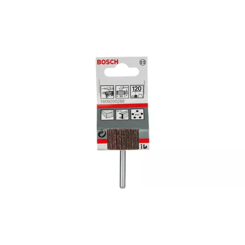 Bosch 1609200288 Aluminiumoxid-Lamellenrad, 50 mm, Körnung 120