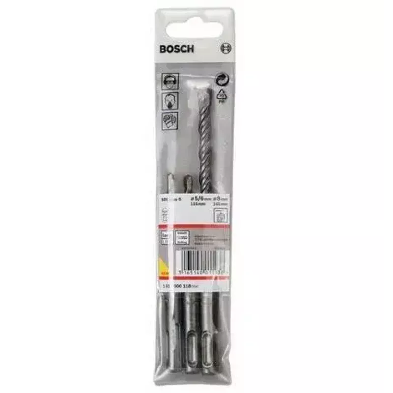 Bohrerset Bosch 1 617 000 118 3 Stück SDS Plus 5,0 mm 6,0 mm 8,0 mm