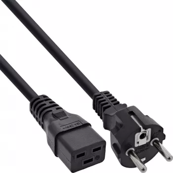 InLine Netzkabel 16 A CEE 7/7 gerade / IEC320/C19 0,5 m