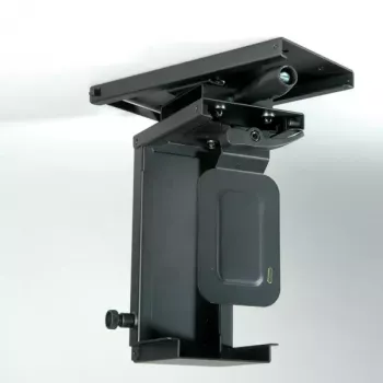 Untertisch-CPU-Halterung ROLINE Mini-PC-Halterung ausziehbar mit Drehfunktion schwarz