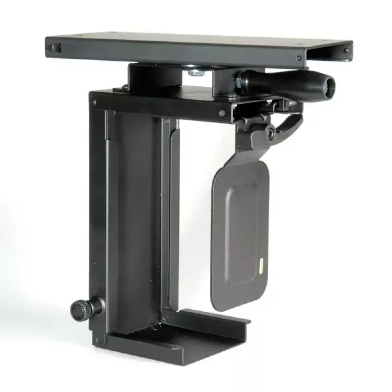 Untertisch-CPU-Halterung ROLINE Mini-PC-Halterung ausziehbar mit Drehfunktion schwarz