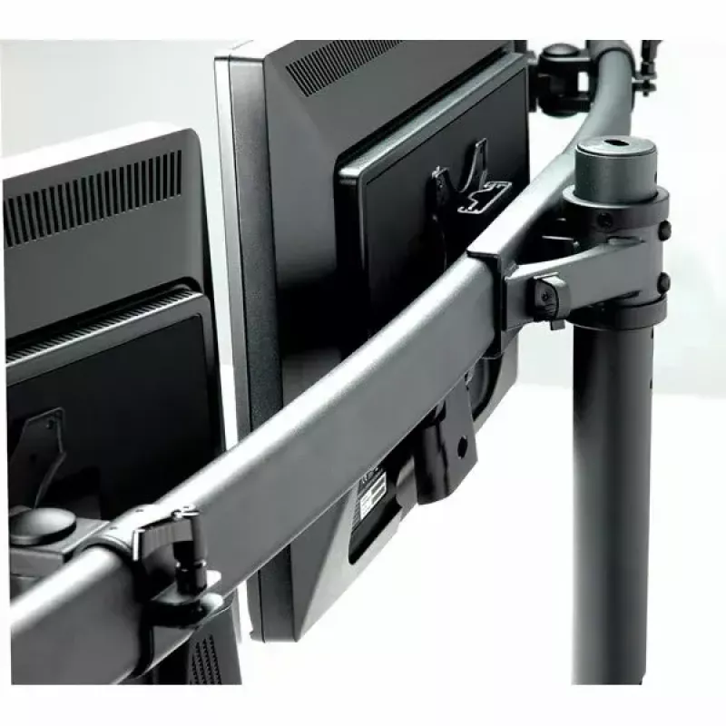 VALUE Triple LCD Arm Tischklemme schwarz — 3-Bildschirm-Monitorhalterung, verstellbar