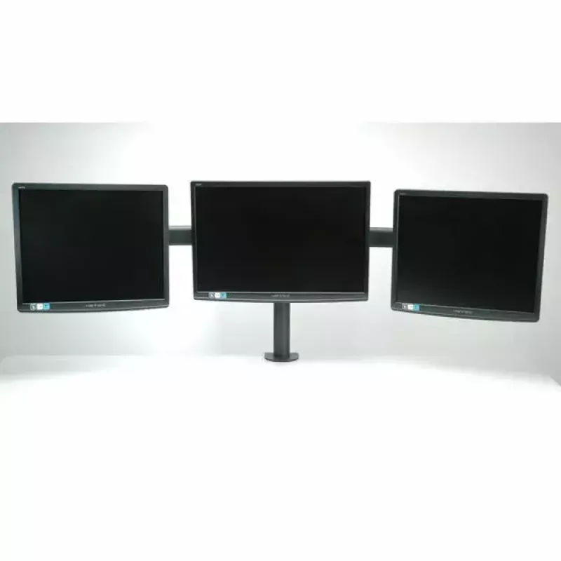 VALUE Triple LCD Arm Tischklemme schwarz — 3-Bildschirm-Monitorhalterung, verstellbar