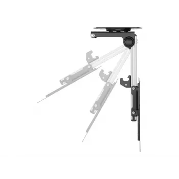 TV-Halterung/Standfuß VALUE 17.99.1186 für 43,2 cm bis 94 cm (17 Zoll – 37 Zoll), VESA 75×75–200×200, neigbar 0–90°, schwenkbar ±45°, 20 kg, schwarz