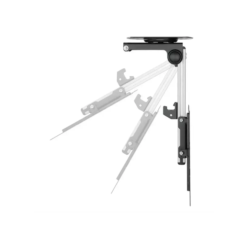TV-Halterung/Standfuß VALUE 17.99.1186 für 43,2 cm bis 94 cm (17 Zoll – 37 Zoll), VESA 75×75–200×200, neigbar 0–90°, schwenkbar ±45°, 20 kg, schwarz