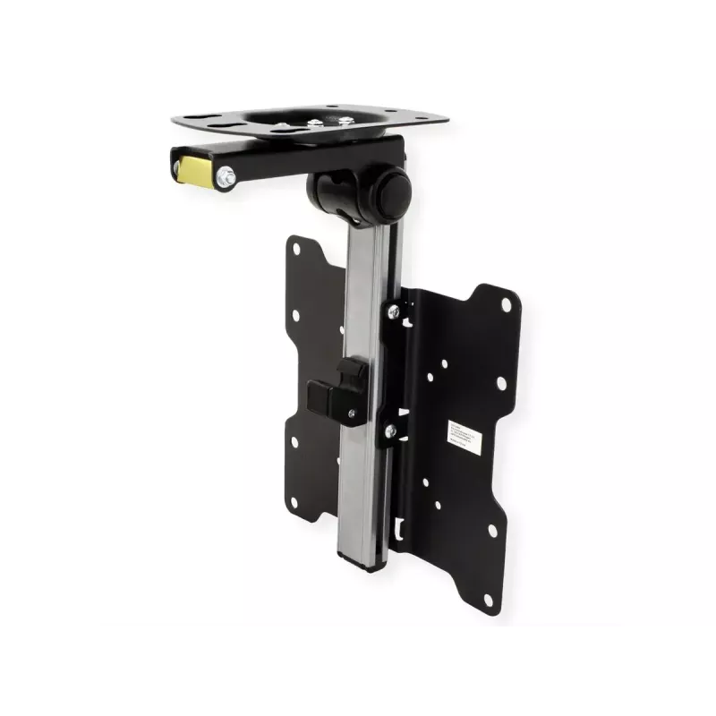 TV-Halterung/Standfuß VALUE 17.99.1186 für 43,2 cm bis 94 cm (17 Zoll – 37 Zoll), VESA 75×75–200×200, neigbar 0–90°, schwenkbar ±45°, 20 kg, schwarz