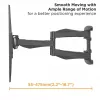 TV-Wandhalterung VALUE 17.99.1211 2,03 m 45 kg Schwarz