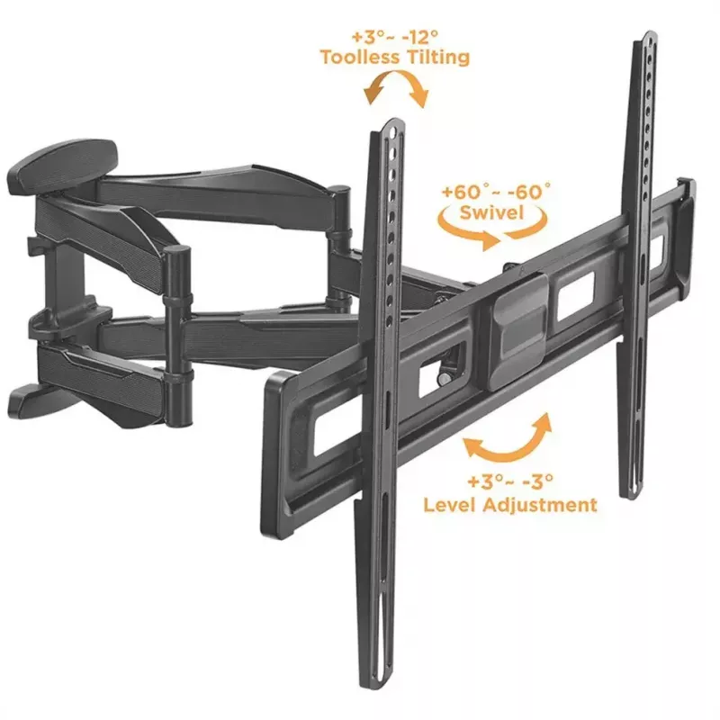 TV-Wandhalterung VALUE 17.99.1211 2,03 m 45 kg Schwarz