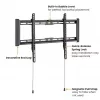 TV-Halterung VALUE 17.99.1222 Schwarz 2,03 m 75 kg