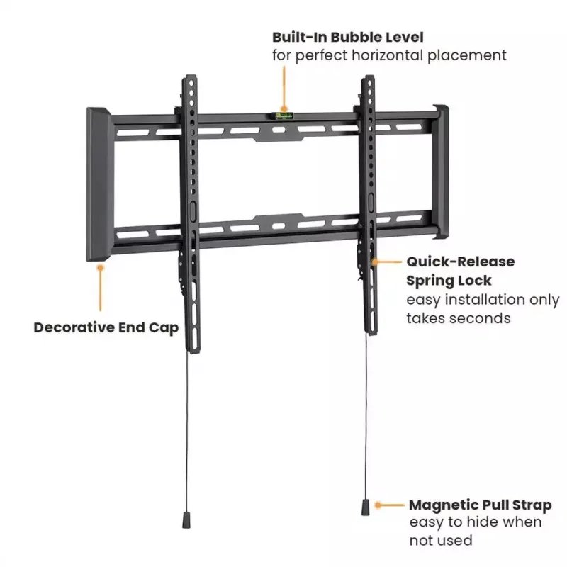 TV-Halterung VALUE 17.99.1222 Schwarz 2,03 m 75 kg
