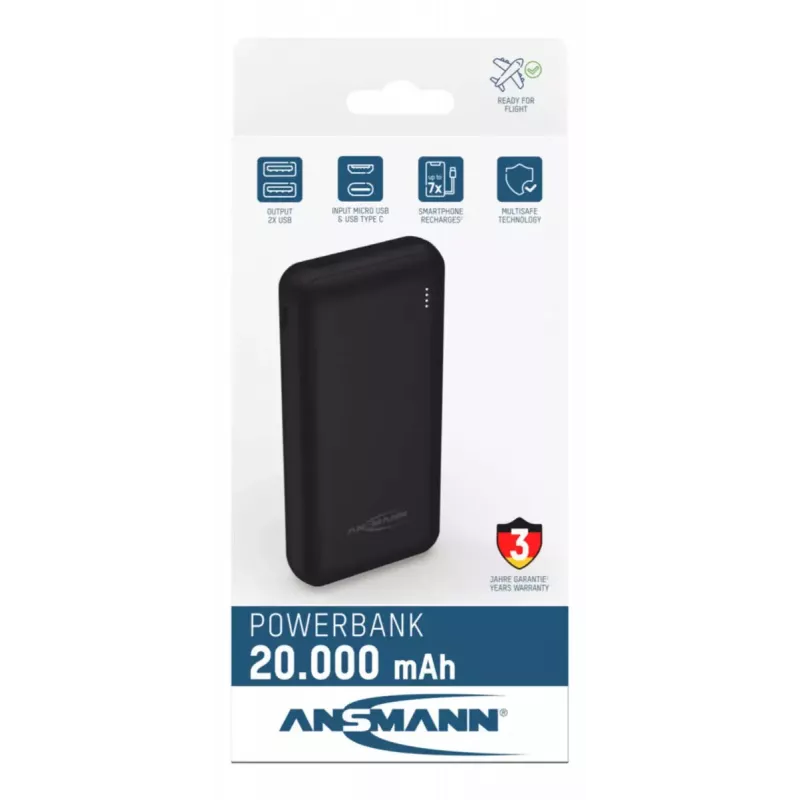 Tragbare Batterie Ansmann PB212 20000 mAh