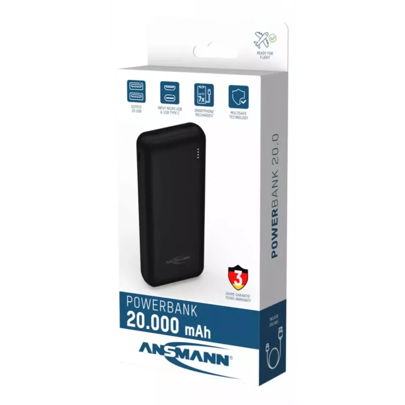 Tragbare Batterie Ansmann PB212 20000 mAh