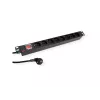 ROLINE 19.07.1619 Power Distribution Unit (PDU) 8 AC-Ausgänge 1U Schwarz