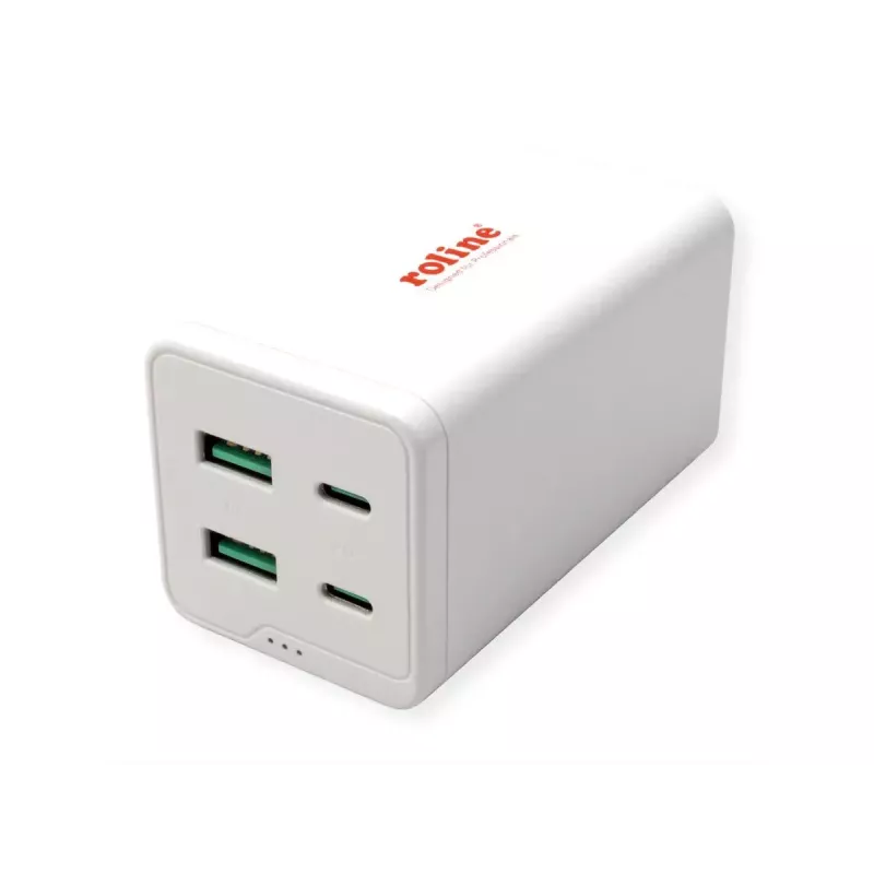 Mobilgeräte-Ladegerät ROLINE 19.11.1056 Universal AC-Schnellladung 2 USB Type-C