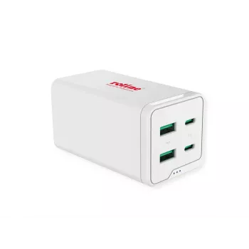 Mobilgeräte-Ladegerät ROLINE 19.11.1056 Universal AC-Schnellladung 2 USB Type-C