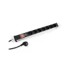 Stromverteilereinheit PDU VALUE 19.99.1637 7 AC-Ausgänge 1U Aluminium Schwarz