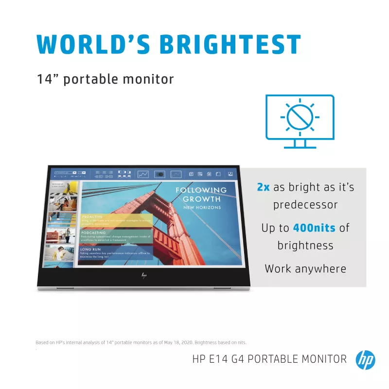 Monitor HP E-Series E14 G4 14 Zoll Full HD LCD 1920x1080