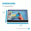 HP E-Series E14 G4 Computermonitor 35,6 cm (14 Zoll) 1920 x 1080 Pixel Full HD LED Weiß