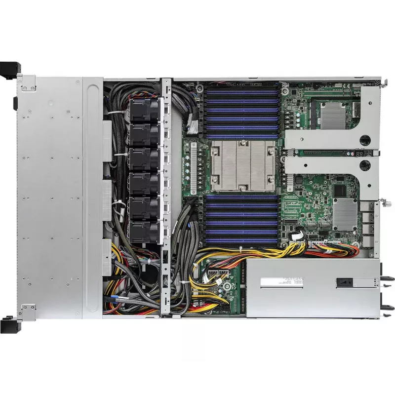 Computer-Gehäuse ASRock 1U12E-GENOA/2L2T Rack (1U) Grau