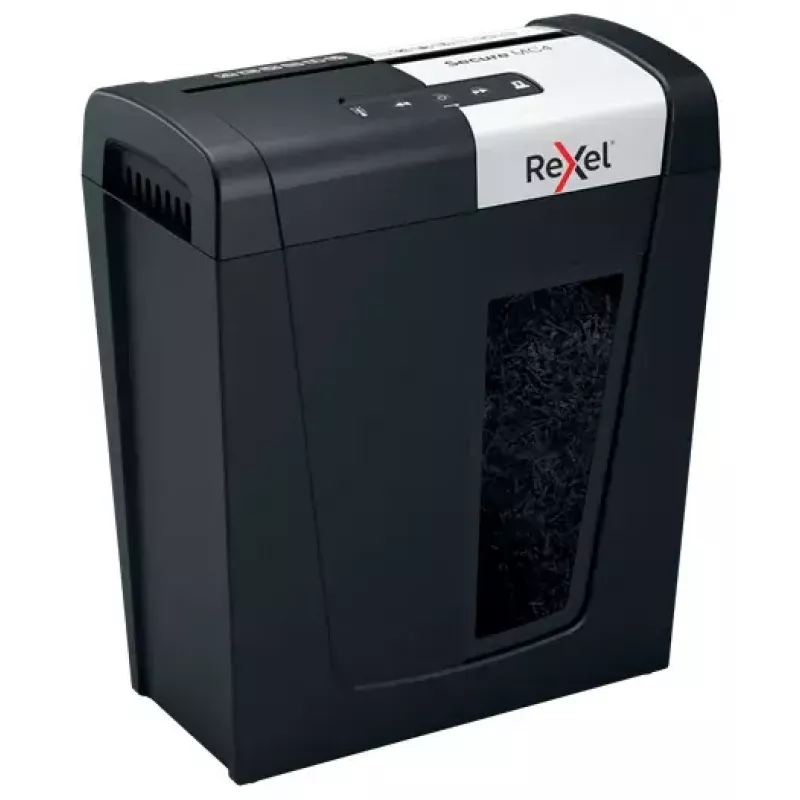 Rexel Secure MC4 Aktenvernichter Mikroschnitt 60 dB Schwarz, Silber