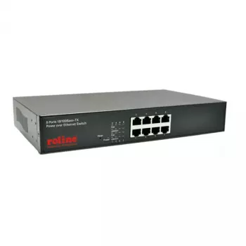 PoE Fast Ethernet Switch ROLINE 130 W 8 Ports