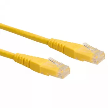 Netzwerkkabel ROLINE UTP Patchkabel Cat.6 RJ-45 0,3 m Gelb