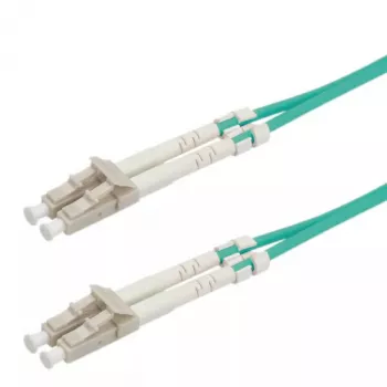 Glasfaser-Jumperkabel ROLINE LC/LC OM3 50/125µm Türkis 5m