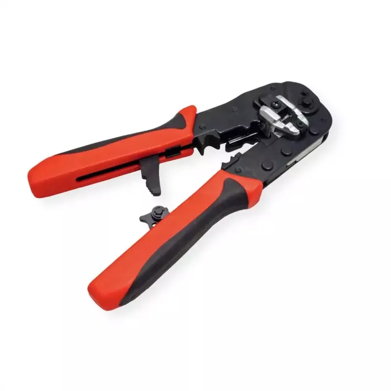 Kabel-Crimpzange VALUE 25.99.8794 Schwarz Rot 190 mm 347 g