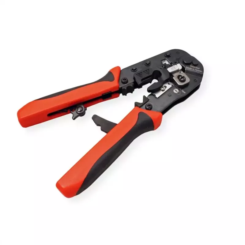 Kabel-Crimpzange VALUE 25.99.8794 Schwarz Rot 190 mm 347 g