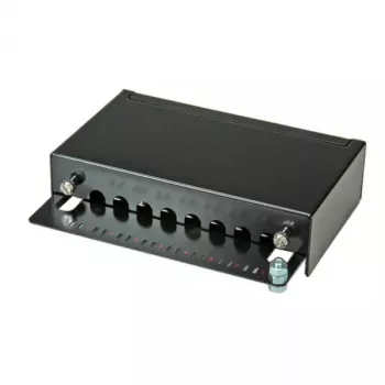 Wandmontage-Patchpanel ROLINE Cat.5e 8 Ports STP Schwarz