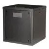 Wandmontage-Rack ROLINE Pro 12U 19 Zoll, 600x600 mm, schwarz, IP20, Schlüsselschloss