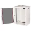 Wandmontierter 19-Zoll-Rackschrank ROLINE Pro 16U 600x450 mm, grau, Schlüsselschloss, IP20