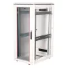 ROLINE 19-Zoll-Netzwerkschrank Pro 26U, 600x800 mm BxT, Glastür, grau, IP20, 600 kg Tragfähigkeit