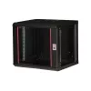 ROLINE 19-Zoll-Wandgehäuse Pro 9U, 450x600 BxT, schwarz, Schlüsselschloss, IP20