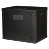 ROLINE 19-Zoll-Wandgehäuse Pro 9U, 450x600 BxT, schwarz, Schlüsselschloss, IP20