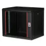 ROLINE 19-Zoll-Wandgehäuse Pro 9U, 450x600 BxT, schwarz, Schlüsselschloss, IP20