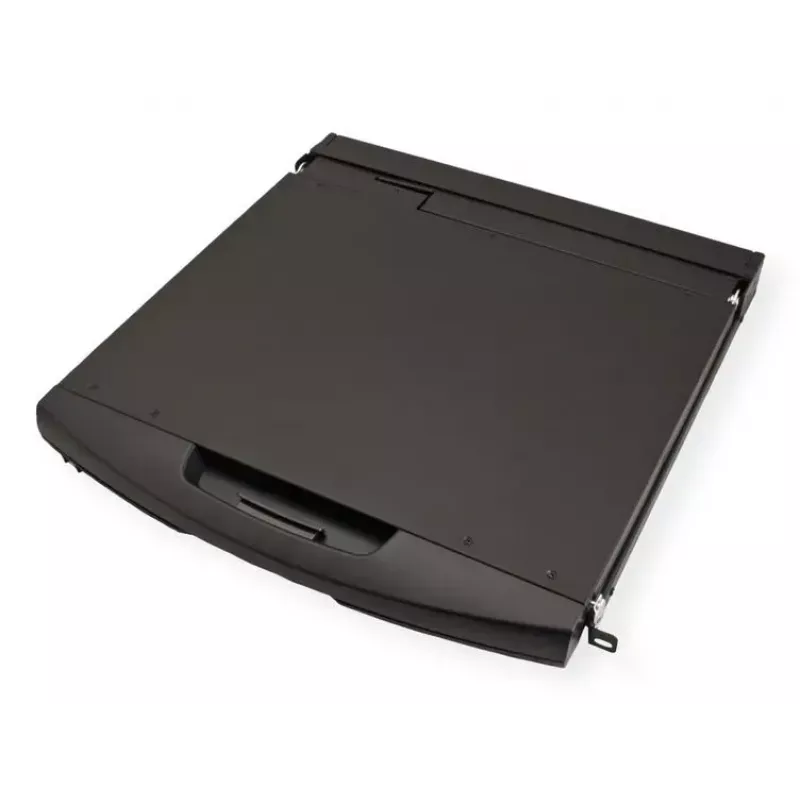 Rack-Konsole VALUE 26.99.0131 19 Zoll (48,3 cm) 1366x768 250 cd/m² Deutsche Tastatur Schwarz 1HE