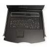 Rack-Konsole VALUE 26.99.0132 — 19 Zoll (48,3 cm) 1366×768 LCD, 1U, Schweizer Tastatur, schwarz