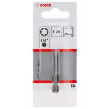 Schraubendreherbit Bosch 2607001636 T20 extra hart 49 mm