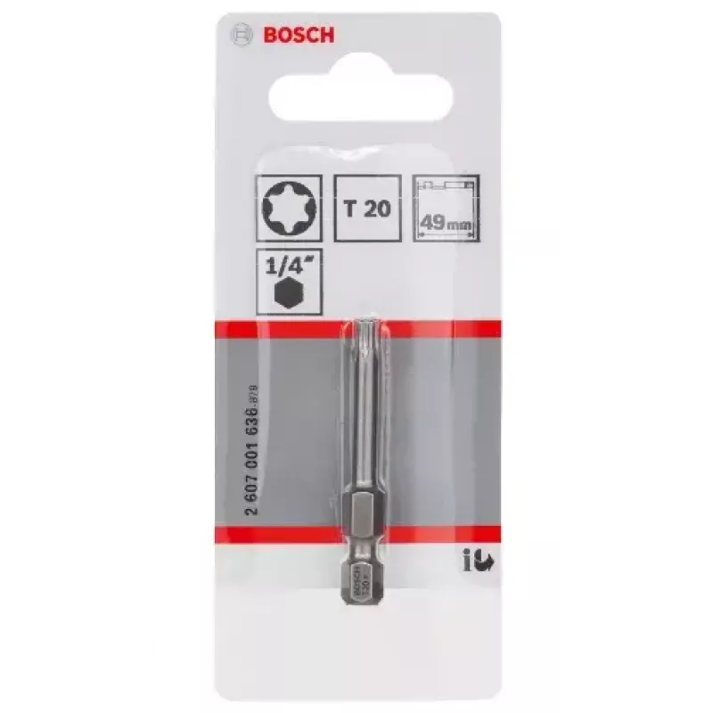 Schraubendreherbit Bosch 2607001636 T20 extra hart 49 mm
